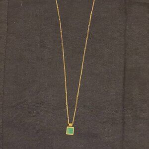 Malachite Square Necklace